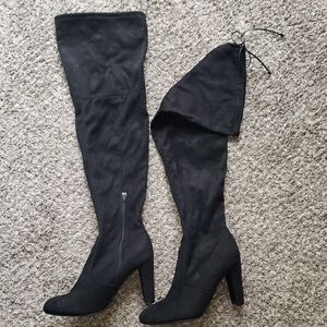 Fashion Nova Black Over-the-Knee Boots